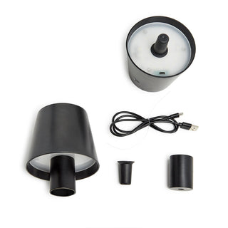 LED Touchable Black Lampshade with Bottle Stopper in GB