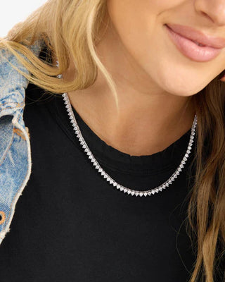 NOT YOUR BASIC TENNIS NECKLACE
