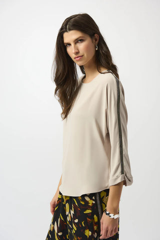 RECYCLED SOFT TWILL BOXY TOP