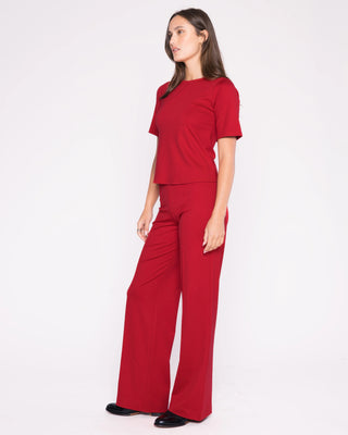 PONTE KNIT WIDE LEG PANT