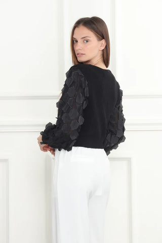NOVELTY SLEEVE SWEATER