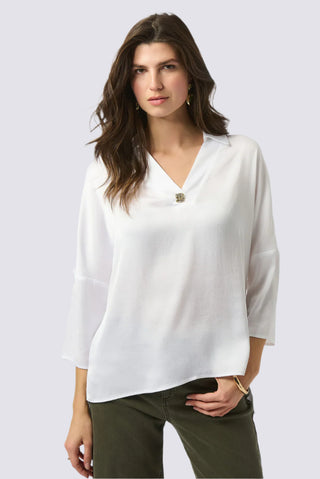 RECYCLED HAMMERED SATIN BOXY TOP