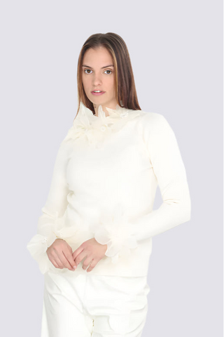 3D FLOWER SWEATER