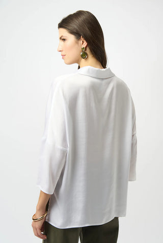 RECYCLED HAMMERED SATIN BOXY TOP