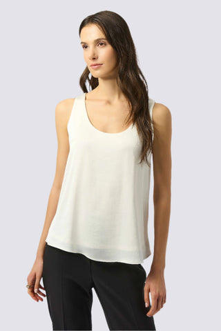 RECYCLED HAMMERED SATIN SLEEVELESS TOP