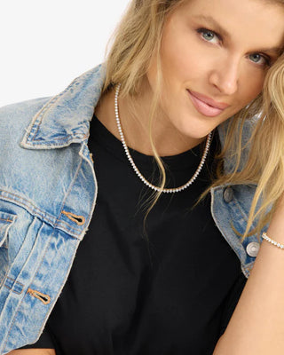 NOT YOUR BASIC TENNIS NECKLACE