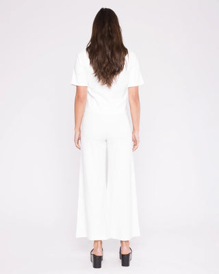 PONTE KNIT WIDE LEG PANT CROPPED