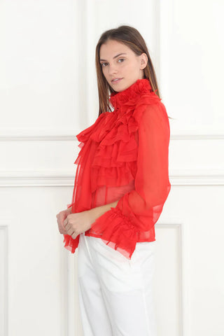 RUFFLE BLOUSE