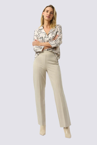 HEAVY KNIT WIDE LEGE PULL-ON PANTS