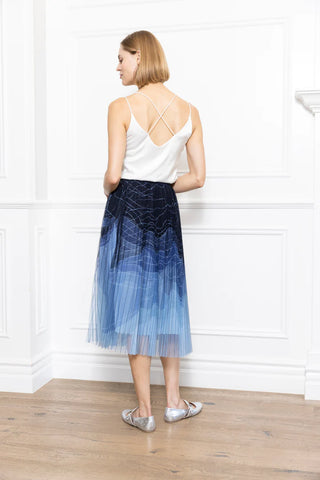 TWO TONE MESH SKIRT