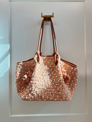 PEARL WOVEN TOTE