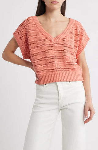 CECE CROCHET SWEATER