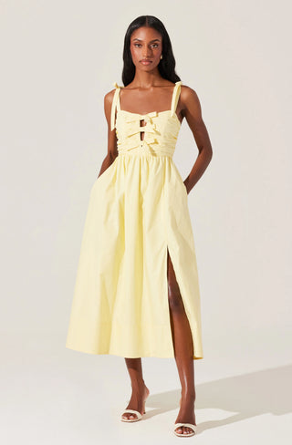 HELIA BOW FRONT DRESS