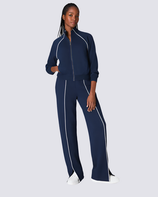 PIQUE STRAIGHT LEG PANT