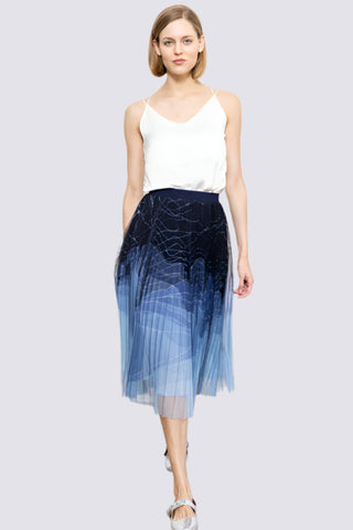 TWO TONE MESH SKIRT