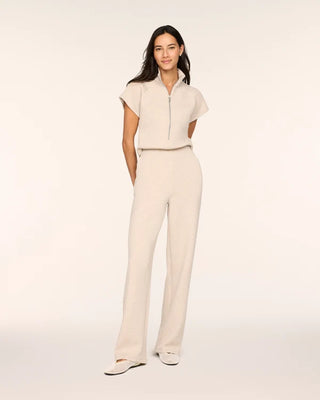 AirEssentials Pintuck Half Zip Jumpsuit
