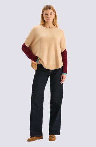 Bailey Cashmere Color Block Capelet