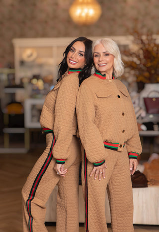 DIAMOND QUILT SNAP BOMBER