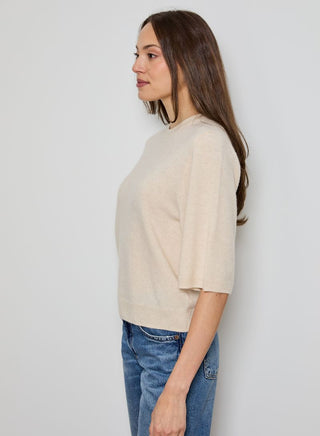 Crewneck Short Sleeve Sweater