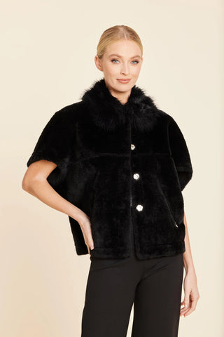 Faux Fur Coccoon Cardigan