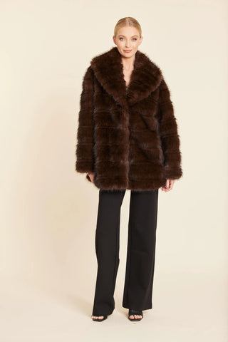 Faux Mink Glam Coat