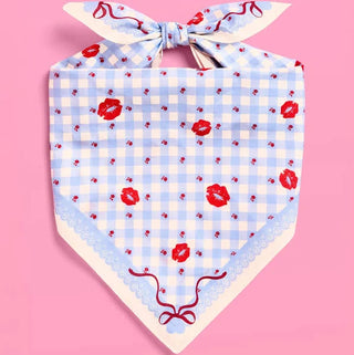 Gingham Bows Headscarf Banadana