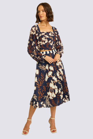 Mia Ginko Block Print Skirt