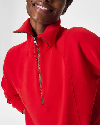 AIRESSENTIALS HALF ZIP SWEATER