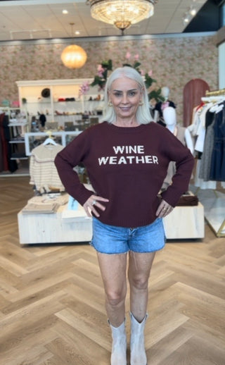 Wine Weather Sweater