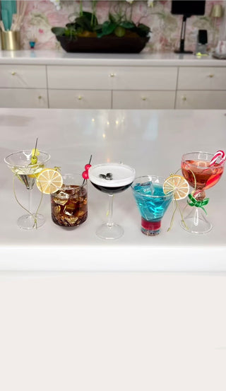 Hand-Crafted Cocktail Drink Ornament