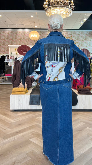 FRINGE JEAN JACKET