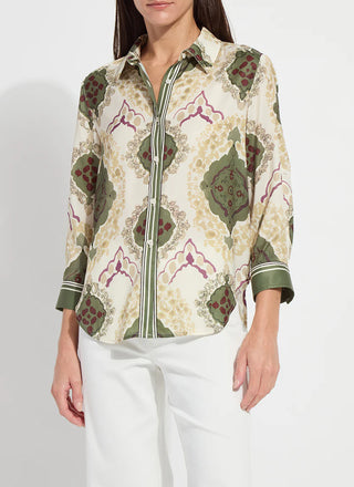 Ishani Roll Tab Printed Shirt