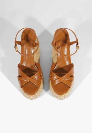 Keefa Raffia Wedge Sandal