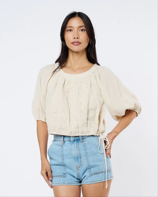 Lace Appliqué Crop Top