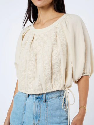Lace Appliqué Crop Top