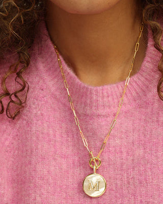 LOVE LETTERS MEDALLION NECKLACE