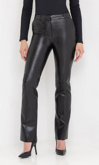LYNETTE VEGAN LEATHER PANTS