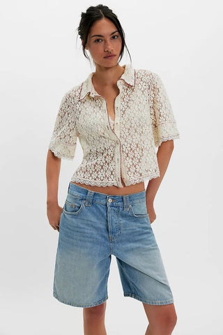 MANNIE LACE BUTTONDOWN
