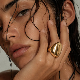 GENEVIEVE SCULPTURAL DOME RING