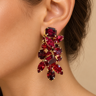 1950s Rhinestones Earrings
