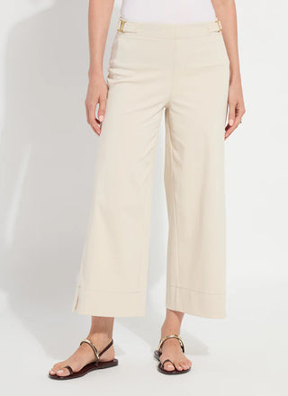 Nylah Detail Wide Leg Crop Pant