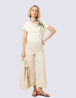 Nylah Detail Wide Leg Crop Pant