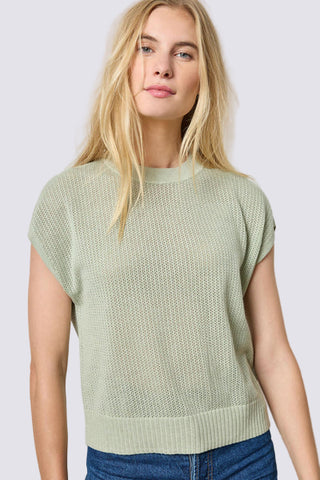 Short Sleeve Crewneck Sweater