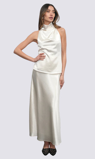 PAIGE MIDI SLIP SKIRT