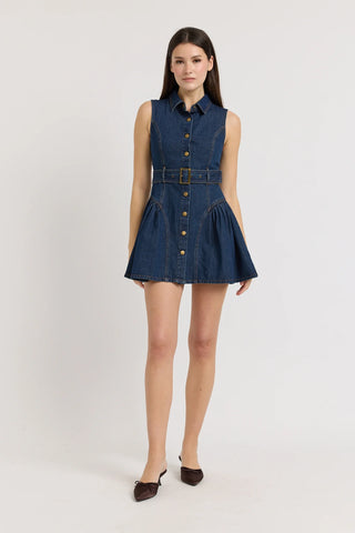PAIGE MINI BELT DRESS