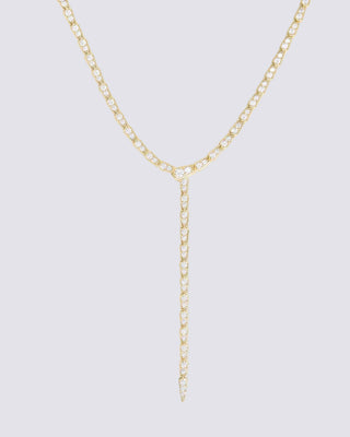 Pavé Serpent Lariat Necklace