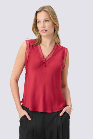 Recycled Satin Sleeveless Top