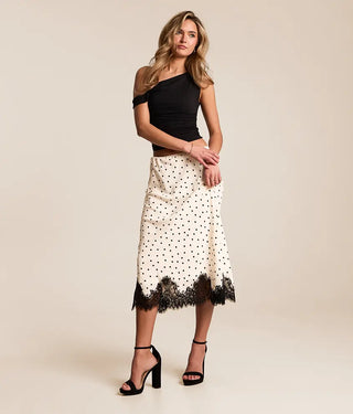 Satin Lace Skirt