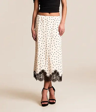 Satin Lace Skirt