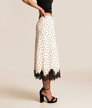 Satin Lace Skirt